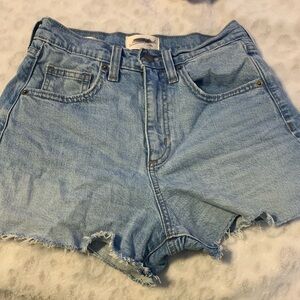 High Rise Universal Thread Size 0 Denim Shorts